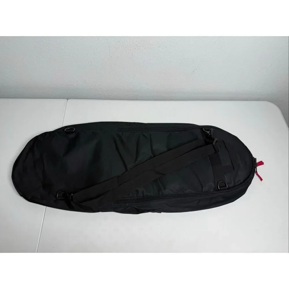 Black Skateboard Carry Bag Shoulder Strap Pocket 13” X 21”